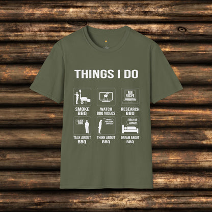 Funny BBQ Shirt: Things I Do for Pitmasters & BBQ Fans | Unique BBQ Apparel | Pitmaster Shirt | Barbeque Gifts | Gift for Meat Smoker