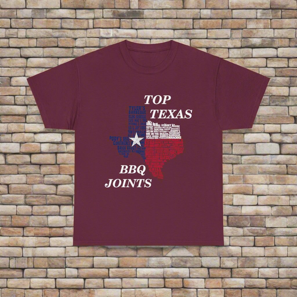 Texas Top BBQ Joints t-shirt