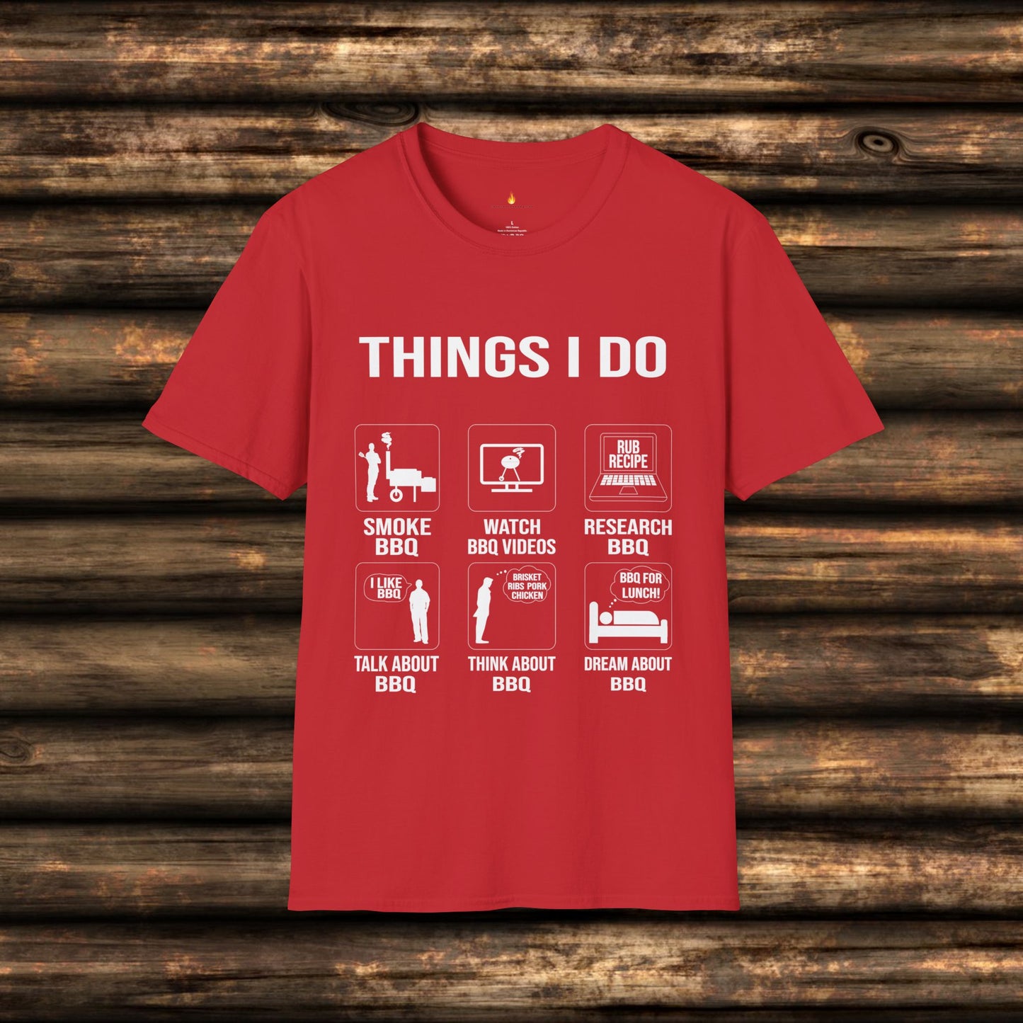 Funny BBQ Shirt: Things I Do for Pitmasters & BBQ Fans | Unique BBQ Apparel | Pitmaster Shirt | Barbeque Gifts | Gift for Meat Smoker