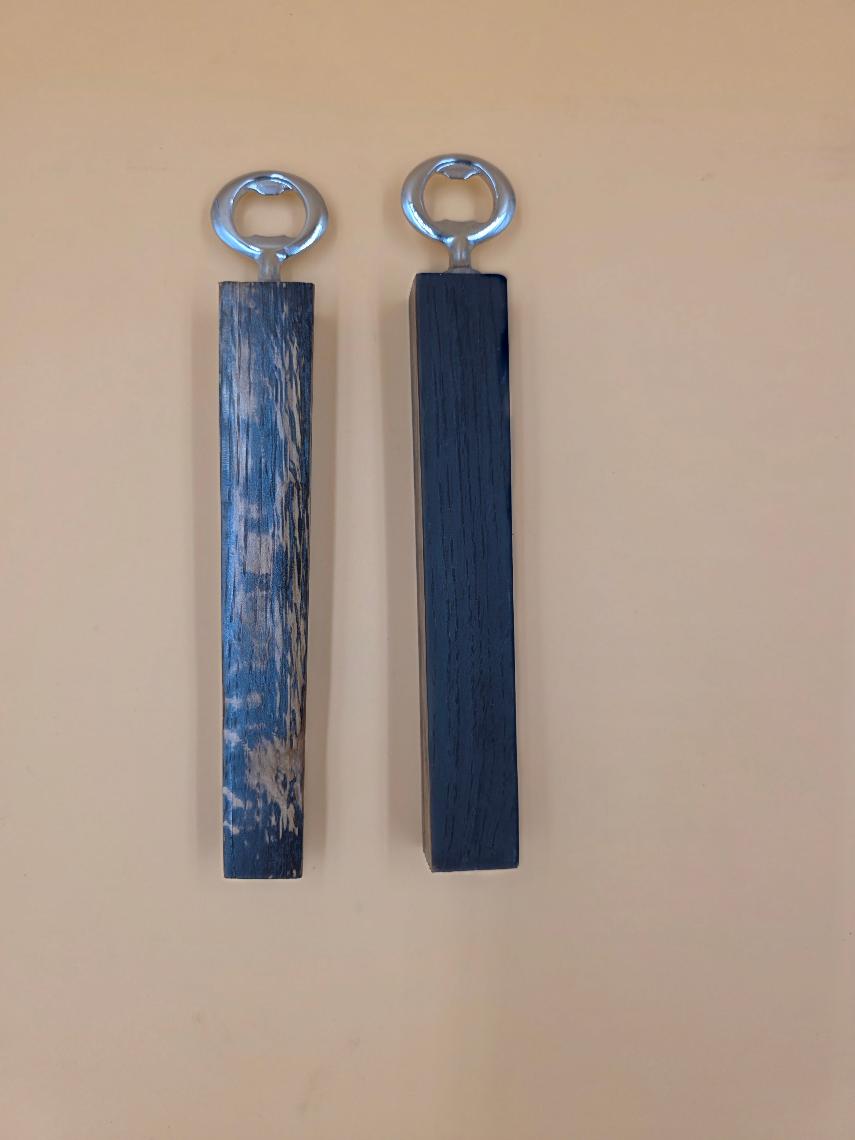 1 - Handcrafted Whiskey Barrel Stave Bottle Opener – Authentic Oak Bourbon Wood Gift