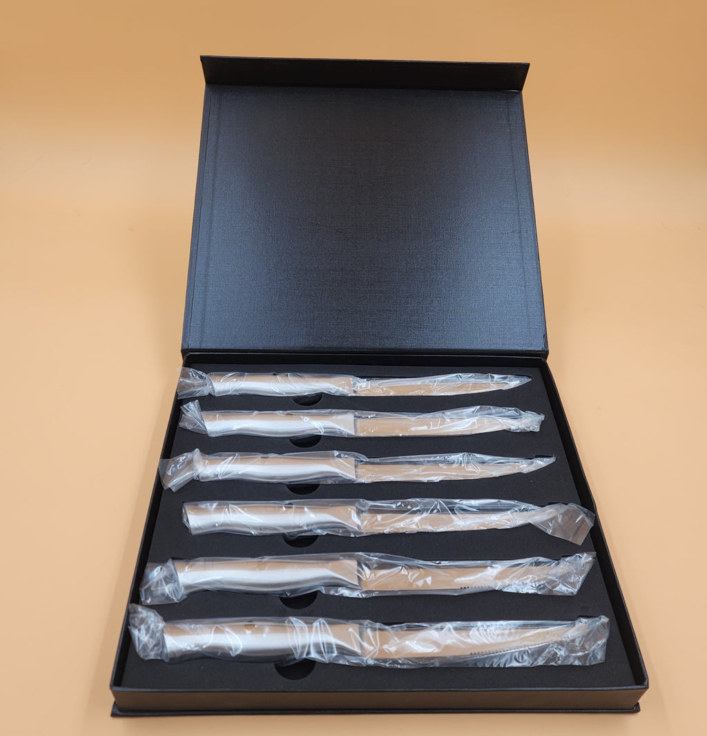 Dallas Elite - 4.5" Steel Steak Knife Set (6 Knives)