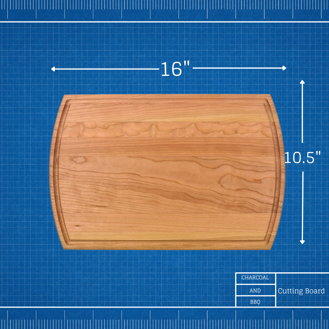 16" Large Wood Cutting Board with Juice Groove