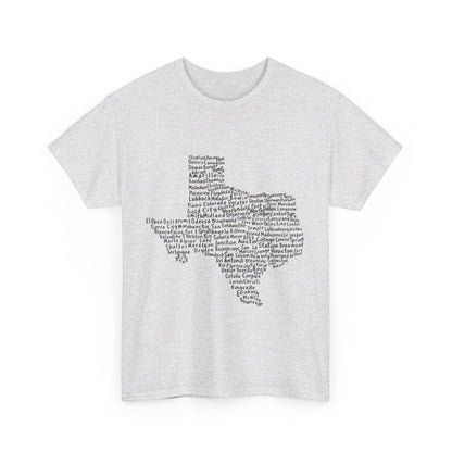 Handwritten Texas Cities T-Shirt