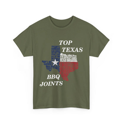 Texas Top BBQ Joints t-shirt