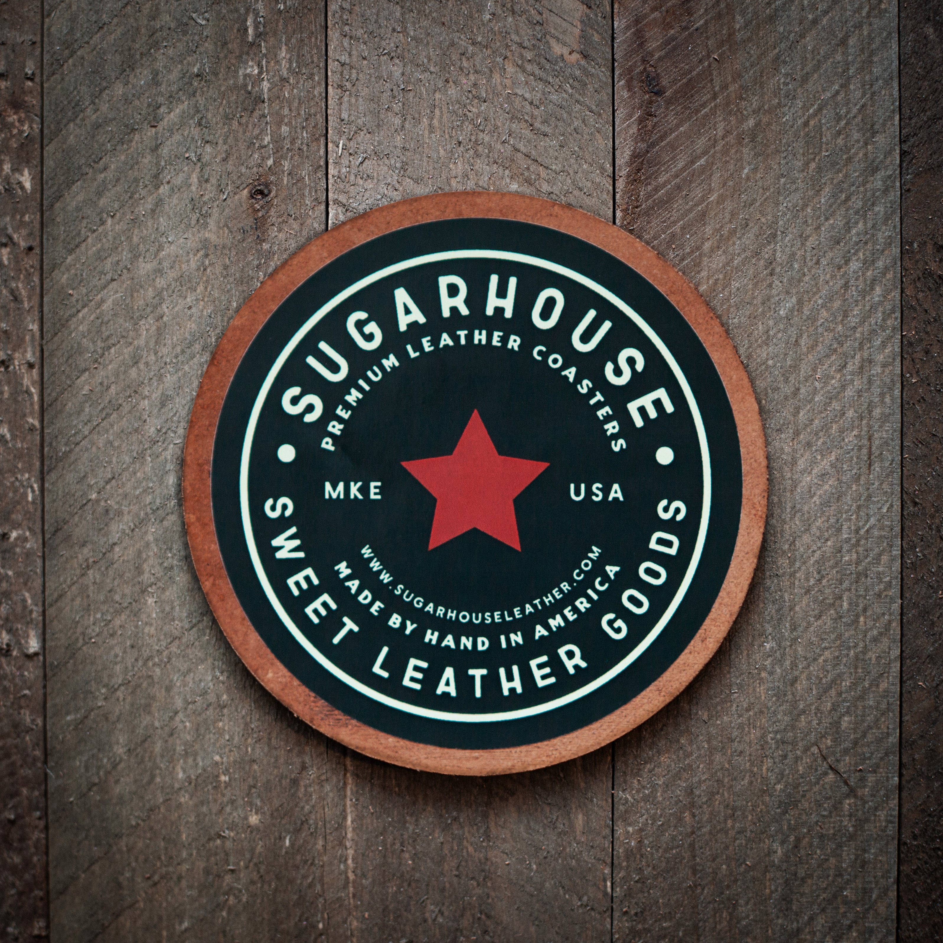 Knoxville Tennessee Leather Coaster