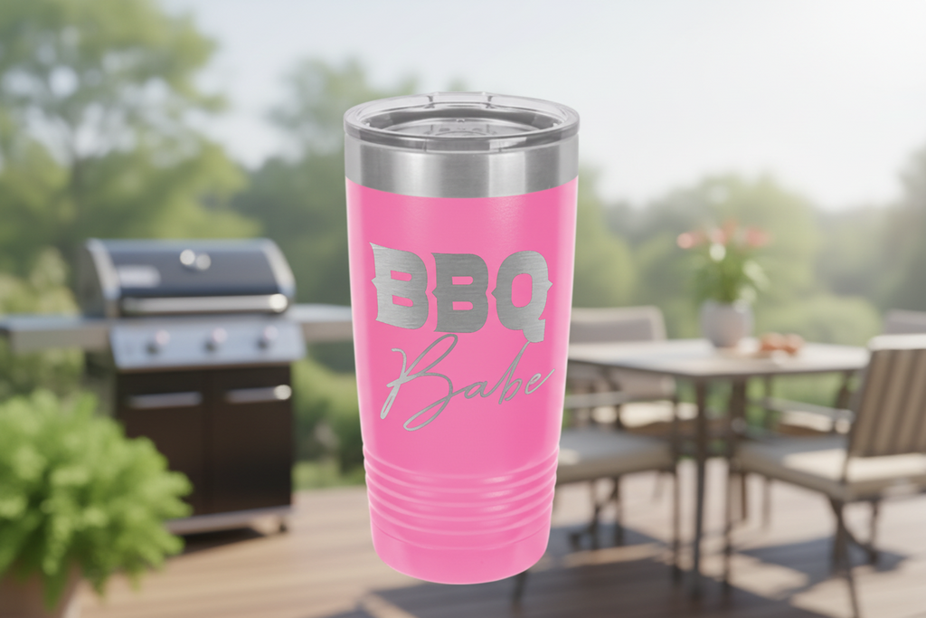 BBQ Babe 20oz Tumbler | The Must-Have Insulated Cup for Every BBQ Fan