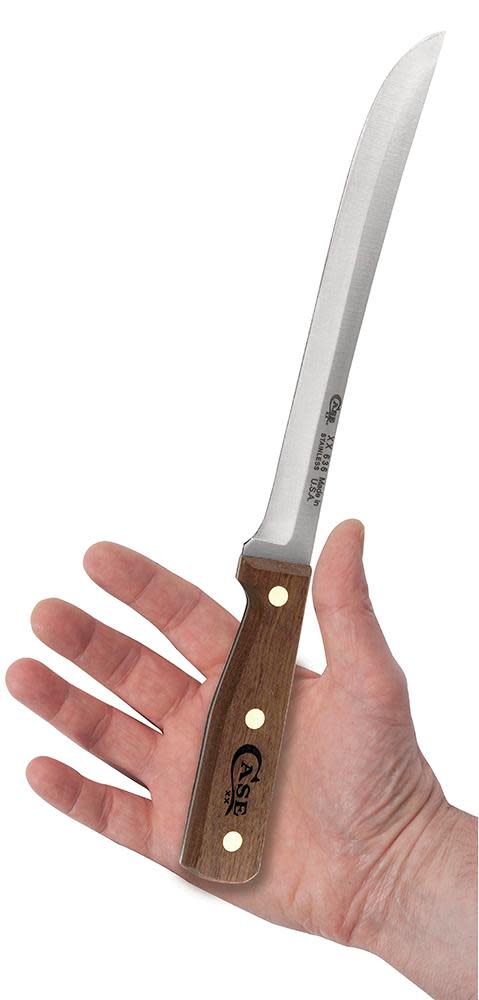 Case Cutlery 9" Walnut Handle Slicer - American Made Kitchen Knife