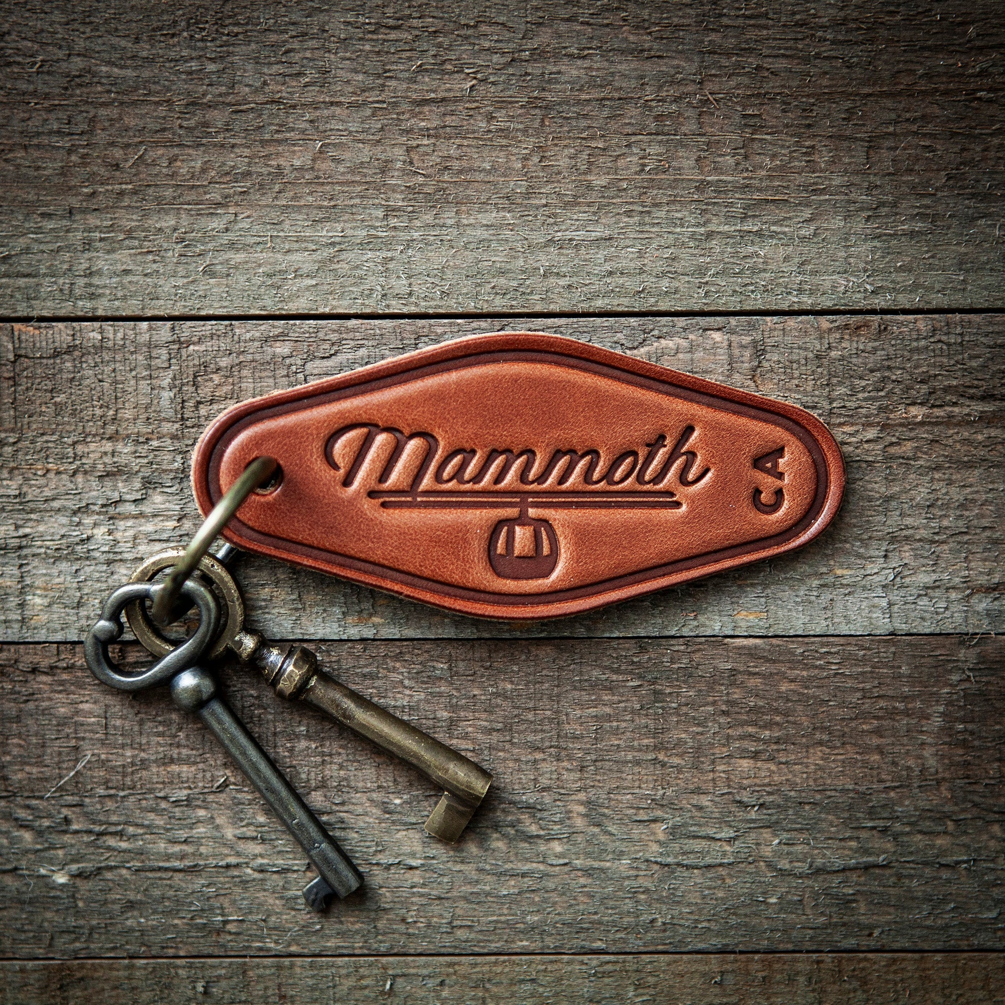 Mammoth California Leather Keychain Motel Style
