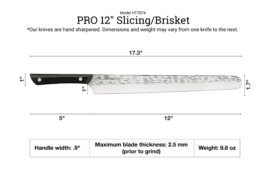 12" Brisket Knife - Stainless Steel by Kai