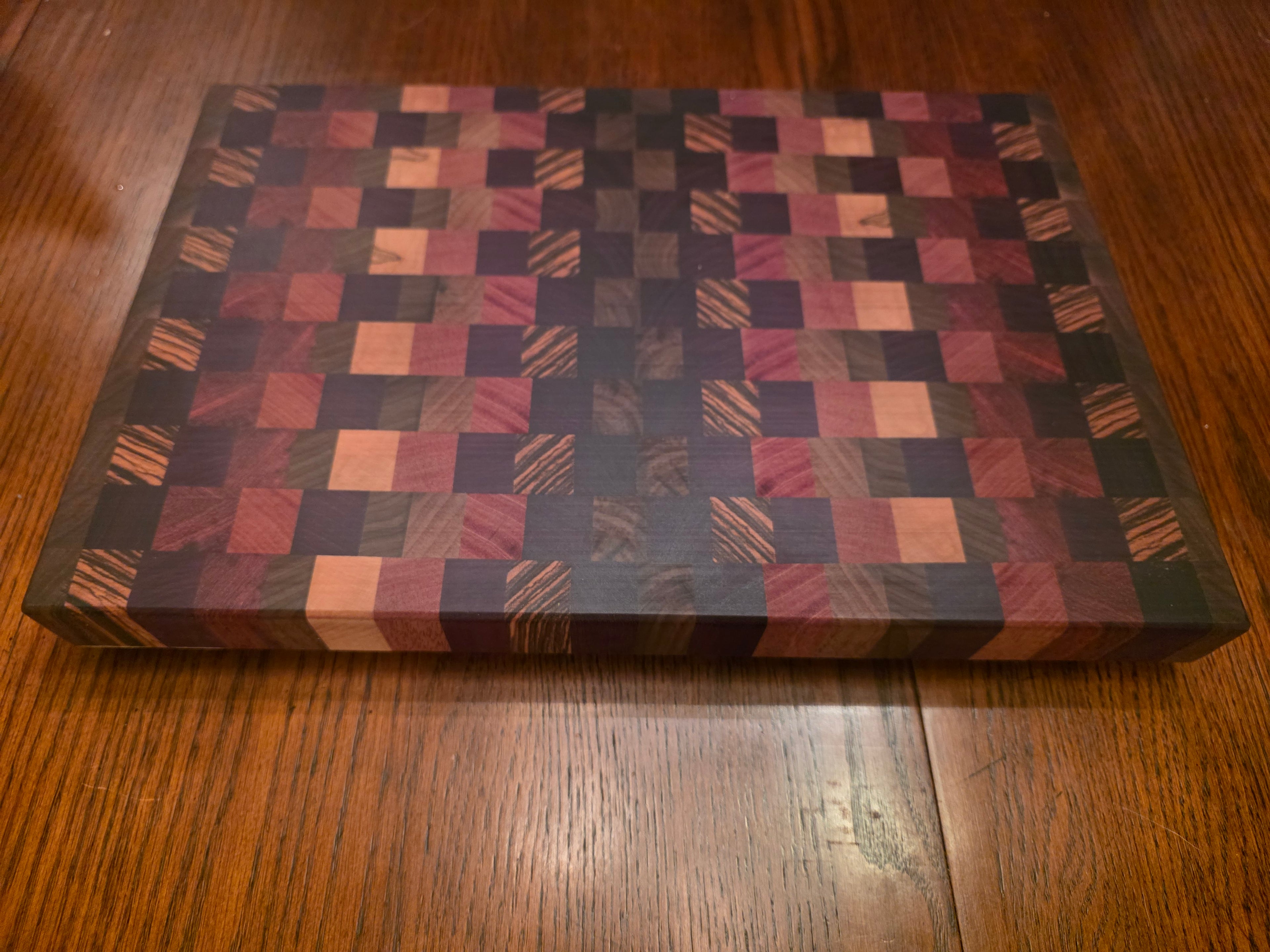 Mulit Species End Grain - Angle View