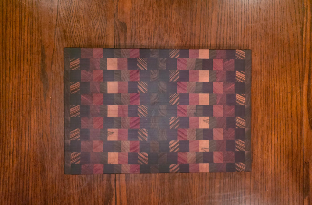 Mulit Species End Grain - Overhead View