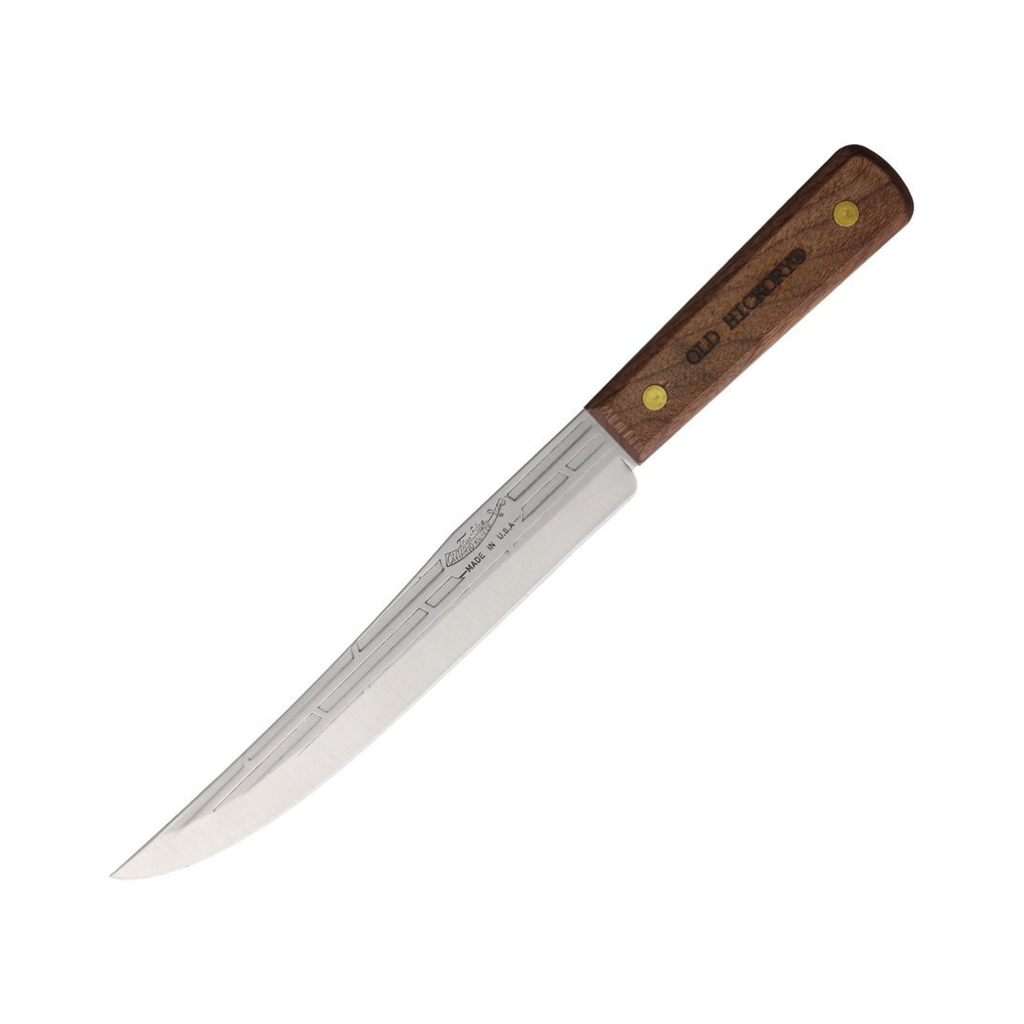 Old Hickory 8" Slicing Knife - Carbon Steel BBQ & Kitchen Workhorse (USA)