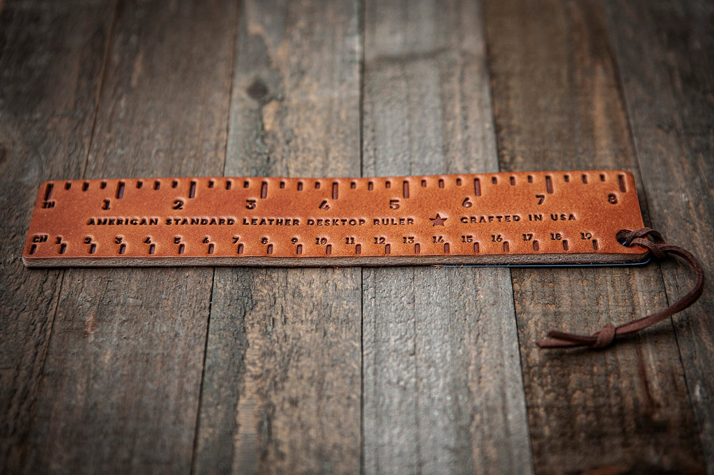 Leather Desktop Ruler