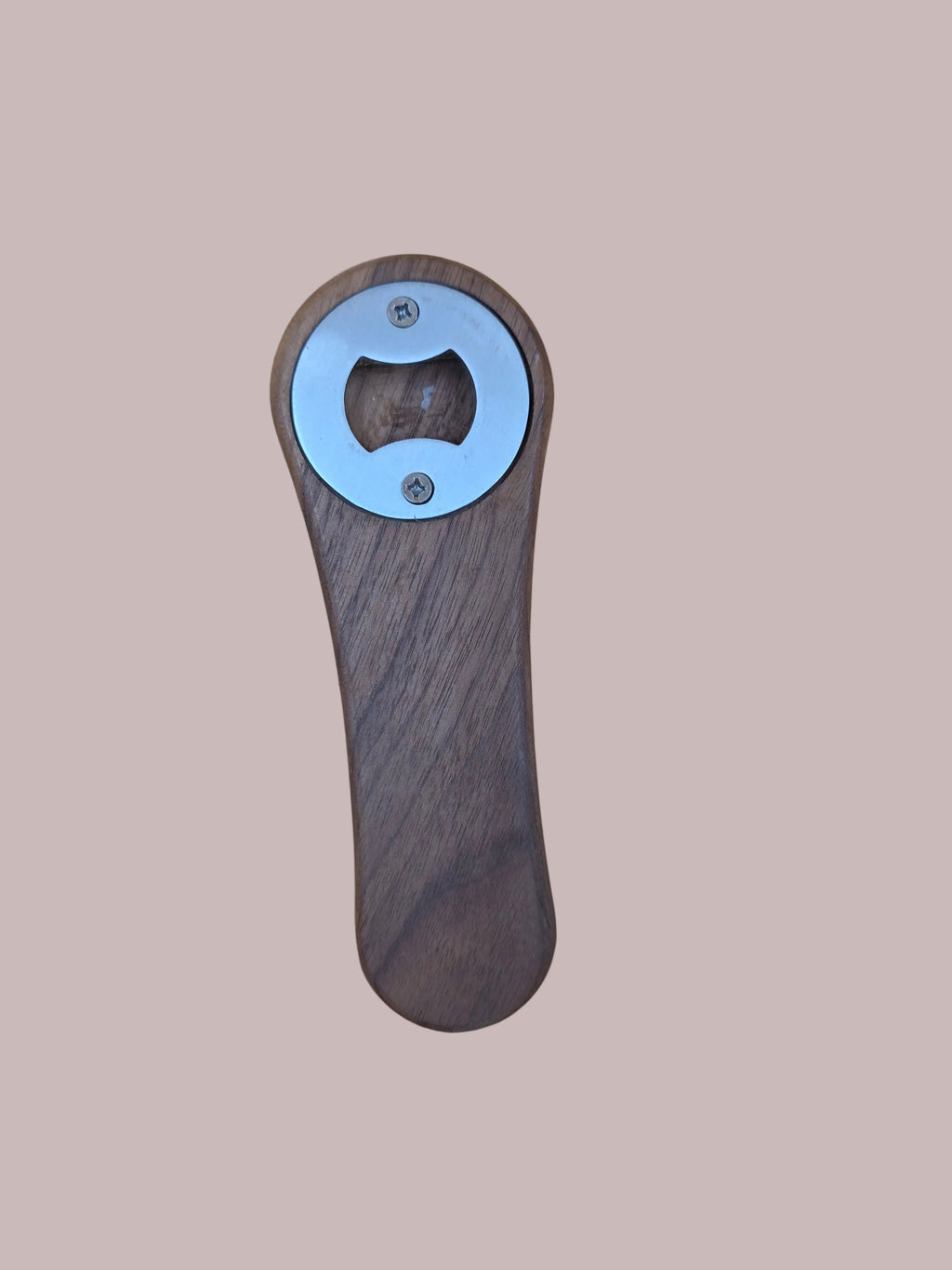 Walnut bottle open, face.