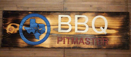 Texas BBQ Pitmaster Sign - 8.25" X 5.5"