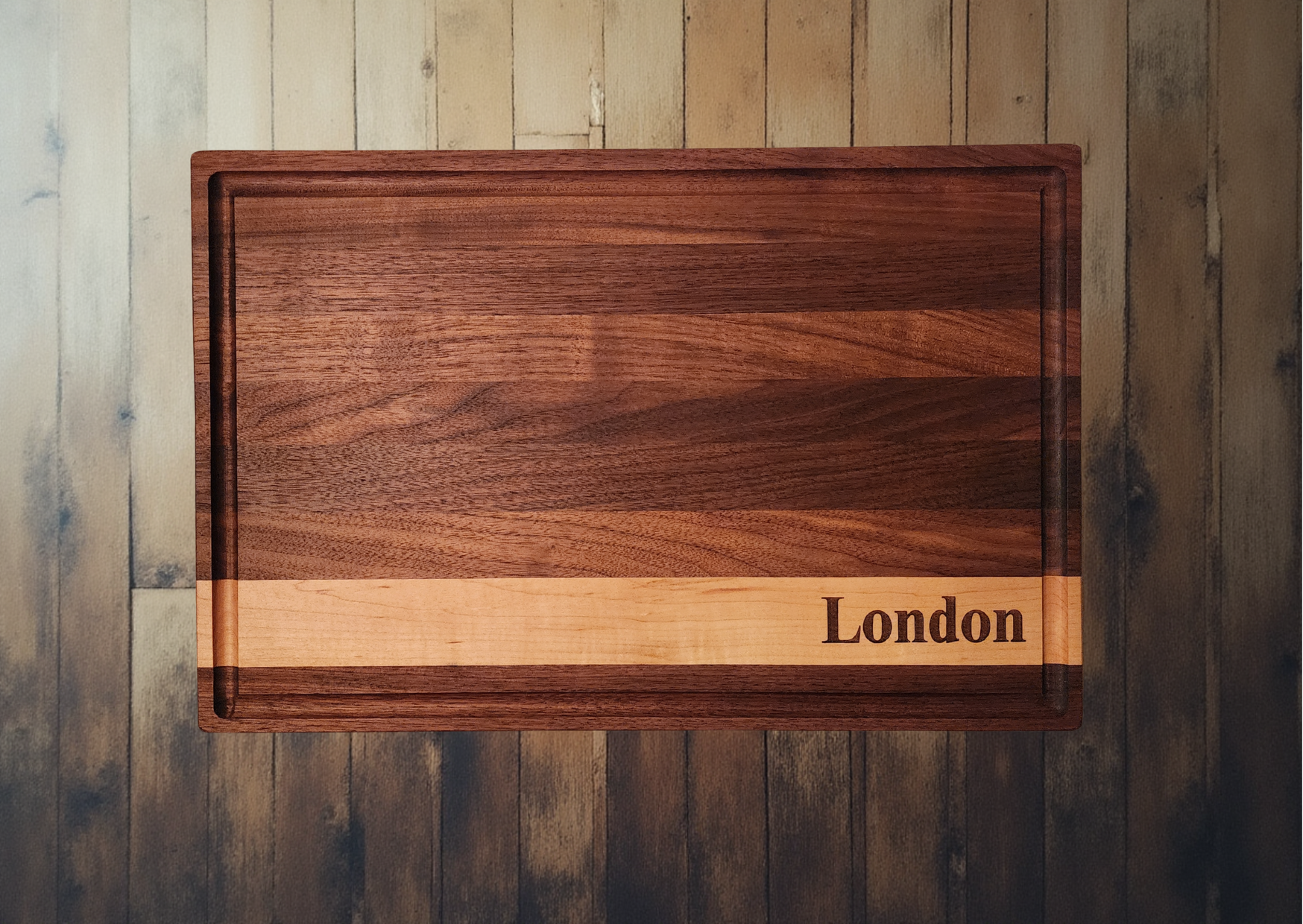 17.5" Walnut Cutting Board - Perfect for Engraved Name