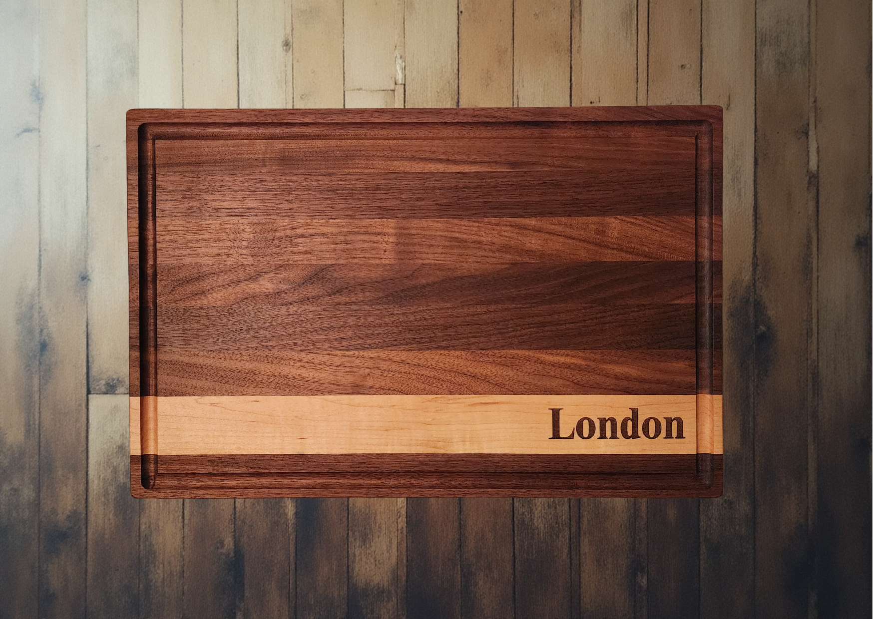 17.5" Walnut Cutting Board - Perfect for Engraved Name
