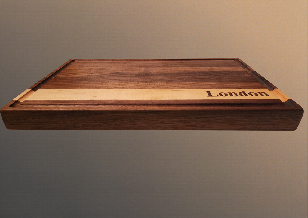 17.5" Walnut Cutting Board - Perfect for Engraved Name